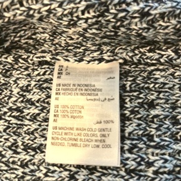 Macy*s "On 34th" V-Neck Patch-Pocket Blue Cardigan-MED-NWT - Picture 7 of 10